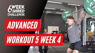 Chris Rigby's 6 Week Shred | Advanced Workout 5 Week 4