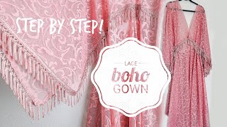 Easy lace gown tutorial | Step by Step photoshoot gown | Dress 2 of 12 for 2021 | Teal Garcia