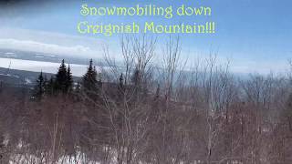 Snowmobiling Creignish Mountain 2020