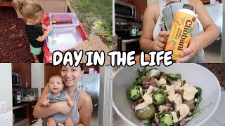 SAHM vlog: toddler sensory bin activity + amazon haul + toddler vitamins