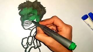 Hulk Smash|| Hulk|| Drawing And Coloring Awesome Drawing Clips Drawing And Painting||