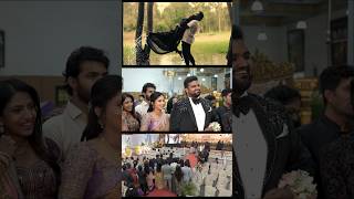 Revealing pre-wedding video on reception.