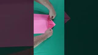 Tutorial Fácil: Avião de Papel de origami bumerangue que vai e volta #shorts