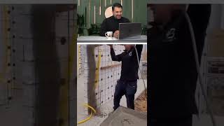 🏗️ Satisfying Wall Spraying: Construction Marvels with Concrete Spray Magic! 🚧✨ #construction