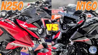 Bajaj Pulsar N250 vs Bajaj Pulsar N160 comparison.