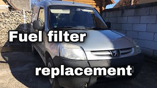 Peugeot partner 1.6 HDI Fuel filter replacement