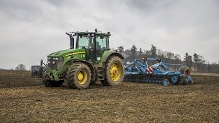 Jarní hnojení v kopci 2016  - John Deere 6830P, 7930, Zetor Forterra 135 HSX .