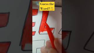 Guess the word? #youtubeshorts #shortsart #art #diy #doodle #doodlevideo #shorts #shortsfeed #short