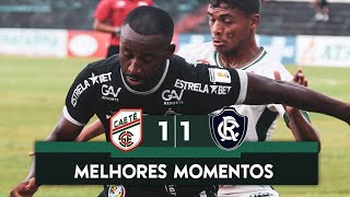 Caetê 1 X 1 Remo Melhores Momentos Parazão 2022 jogo da Ida