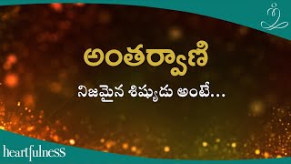 అంతర్వాణి | నిజమైన శిష్యుడు అంటే | Heartfulness Telugu | 18-10-2024