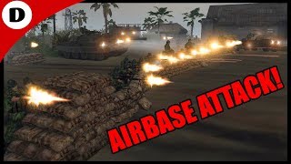 NORTH KOREAN AIR BASE ~ US Helicopter Landing- Men of War Red Rising Mod