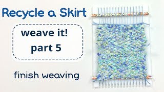 Learn to Weave a Tiny Wall Hanging- Part 5, Finish Weaving