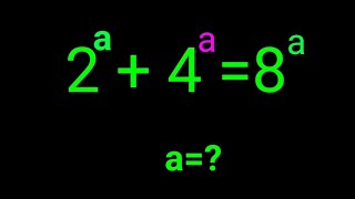 Math Exponential Problem | Find the Value of a in this Equation