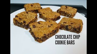 CHOC CHIP COOKIE BARS (VEGAN) - CookingwithKarma