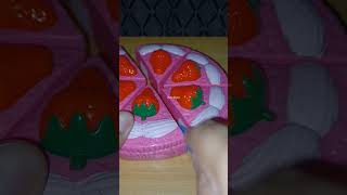 🍓 STRAWBERRY CAKE CUT IN HALF #asmr #satisfying