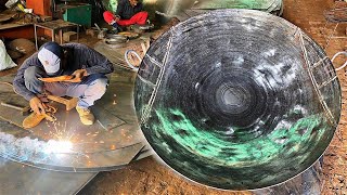 Amazing Process of Making Large Iron Pan | Mass Production