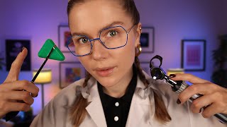 ASMR Ear Doctor Hearing Test & Otoscope Ear Exam.  Soft Spoken Medical RP #sleepaid