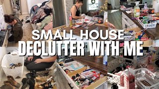 Extreme declutter with me | Getting rid of so much stuff | Small home Declutter and clean with me !