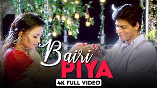 Bairi Piya - 4K Full Video | Devdas | Shahrukh Khan, Aishwarya Rai | Real4KVideo