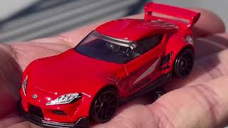 John316diecast new Hot Wheels - 20 Toyota GR Supra Red- 2022 P Case 241/250 8/10 Then And Now