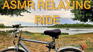 ASMR Cycling Ride Neustädter See Magdeburg Germany | Relaxing Cycle Ride | Relaxing No Speaking ASMR