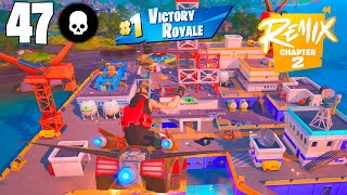 47 Elimination Solo Vs Squads Battle Royale Gameplay Win (Fortnite Remix Chapter 2)