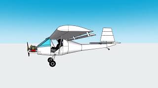 ALUMINUM 2 place training aircraft for teaching students to fly the Aluminum Ultralight.