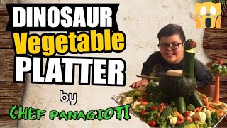 Dinosaur Vegetable Platter by Chef Panagioti!