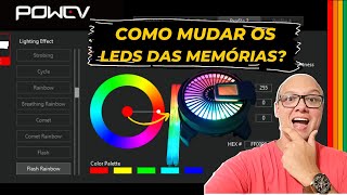 COMO CONTROLAR OS LEDS DAS MEMORIAS RAM ASGARD E GLOWAY!! TROCANDO AS CORES E EFEITOS