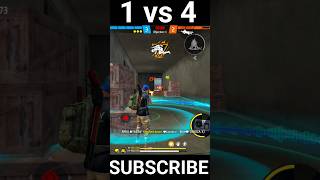 1 vs 4 destroyed is squad #freefire #shortvideo #video #viral #shorts