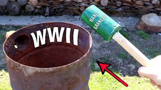 Experiment EMPTY BARREL vs WWII hand GRENADE