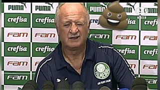 Felipão sente caganeira na entrevista