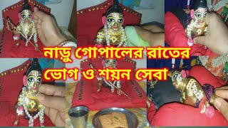 শ্রাবণ মাসে গোপালের রাতের সেবা।। Laddu Gopal Night Routine. Winter laddu gopal  night routine.