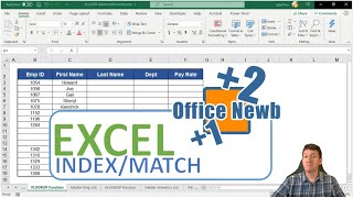 Microsoft Excel INDEX and MATCH Functions