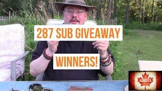 287+ Subscriber Giveaway - Winners!