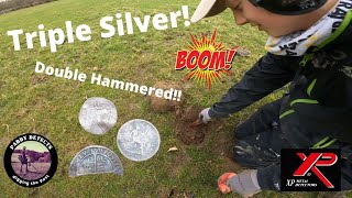 Triple Silver| Real Metal Detecting| Live Digs| XP Deus| Metal Detecting UK