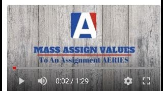 Mass Assign Values