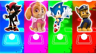 Sonic vs PAW Patrol | Tiles Hop EDM Rush