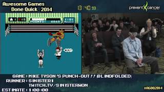 Mike Tyson's Punch-Out!! Blindfolded run Live by Sinister1 (0:38:00) [NES] #AGDQ 2014