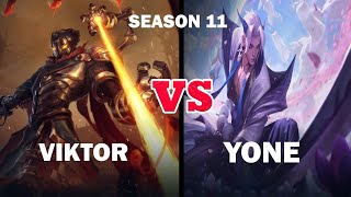 Viktor vs Yone - Viktor vs Yone s11- Viktor is Very Powerful 2021