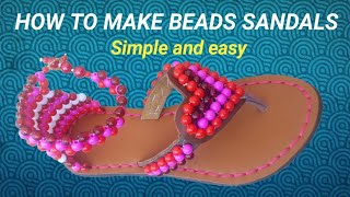 Create stunning bead sandals with this simple technique