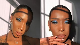 Blue Ombre Cut Crease | Night Out Glam