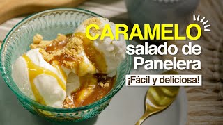 Helado con caramelo salado