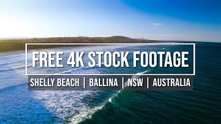 Free Stock Footage No Copyright Royalty Free Video in 4K | Shelly Beach | Ballina NSW Australia