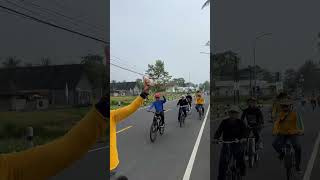 Rombongan Gowes Di Area Kawasan Borobudur Mungkid Magelang