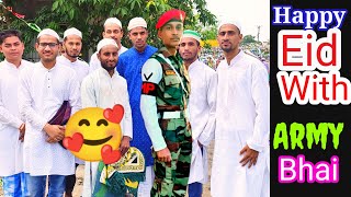 Happy Eid 🔥With ARMY bhai 🥰 || Happy eid, happy eid mubarak 2022 | defence & sports, #farukabdulla