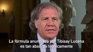 Mensaje del Secretario General de la OEA Luis Almagro sobre #Venezuela 03 06 2017