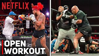 NETFLIX UNCUT: Jake Paul VS Mike Tyson - OPEN WORKOUT (Highlights)