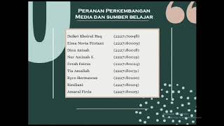 Peran Media dan Sumber Belajar