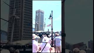 F 35 Lightning II fly over in Baltimore